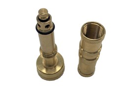Solid Brass Garden Spray Nozzle 4″ Adjustable Twist Water Hose USA Stock 2 PACK