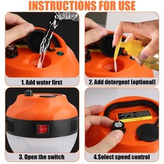 3800W Heavy-Duty High-Pressure Steam Cleaner Machine for Household&Car Cleaning
