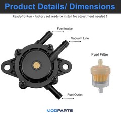 Fuel Pump For Kawasaki FD731V FX730V FX751V FX801V FX850V FR651V AS00 Engine