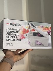 Mueller Food Chopper Slicer Spiralizer Kitchen Tool Stainless Steel Blades New