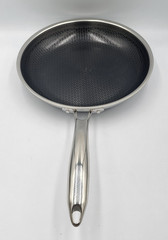 HexClad 10″ FRYING PAN with LID 10-Inch 10 Hybrid Non-Stick -Used Good Condition
