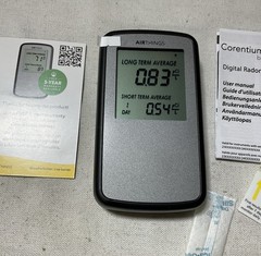 Airthings Corentium Home Radon Detector 223 Portable, Easy-to-Use (Open Box) G2
