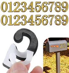 20Pcs Gold Mailbox Numbers, 2 Inch Mail Box Numbers for Mailbox Outside, Self…