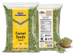 Rani Fennel Seeds (Saunf Sabut) Whole Spice 3.5oz (100g)