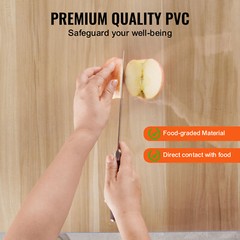VEVOR PVC Table Protector 24×48 Inch Clear Plastic Desk Protector 2.0mm Thick