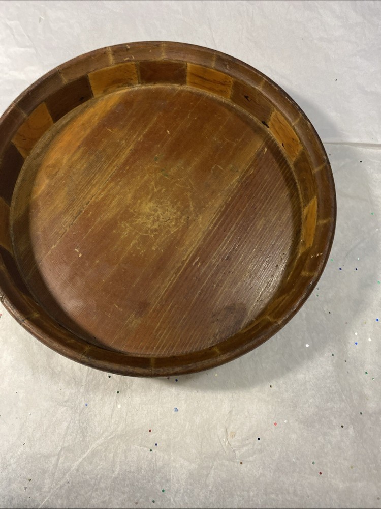 Vintage 1940’s California Redwood Nut Cracker Bowl Standard Specialty Company