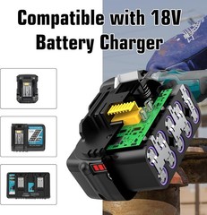 2X 6.0Ah 18V Lithium-Ion Battery For Makita 18V BL1860B BL1850B BL1840B BL1815B