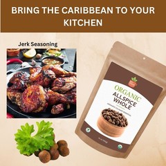 Organic Whole Allspice Berries-USDA Organic- Kosher-Gluten-Free- Pimenta Dioica