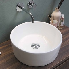 New Bathroom Pop Up Drain Vessel Basin Sink Stopper Brushed Nickel No Overflow
