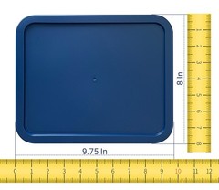 Replacement Lids for Pyrex 7212-PC 11-Cup Rectangle Navy 8″ x 9.75″ 2-Pack