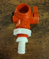 RV Washing Machine Water Supply Valve Red Unbranded Made In USA