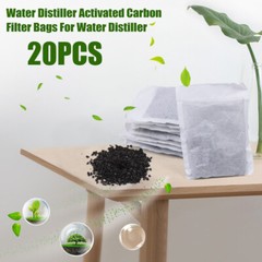 20 x Activated Carbon Charcoal Filter Bags Kit For Water Distiller Purifier