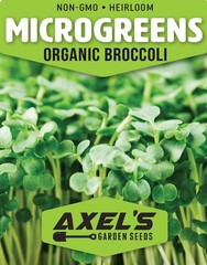 Organic Broccoli MICROGREEN Seeds | Heirloom Non GMO Sprouting Seeds