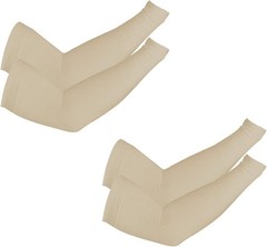 2 Pairs UV Protection Cooling Arm Sleeves for Men and Women UPF 50 Sun Sleeve
