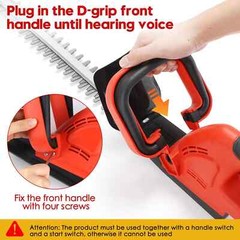 22Inch Cordless Hedge Trimmer Cordless Electric Hedge Trimmer w/2* 21V Battery