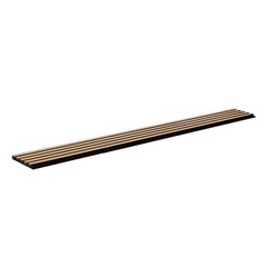 4 Pcs Acoustic Wood Wall Slat Panels 7.9″x94.5″ Sound Absorbing Modern Light Oak