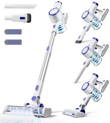 Cordless Vacuum Cleaner 65Kpa Suction Rechargeable 60min 1.5L Stick Lightweight