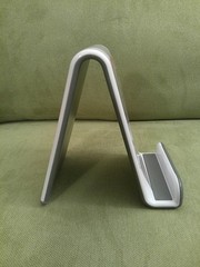 Joie Easel Stand, White with Gray Kitchen Phone/Tablet/Cookbook Holder
