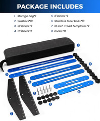 Stair Tread Template Tool, 8″ to 60″ Aluminum Stair Tread Jig for Accurately Mea
