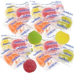 Sunkist Fruit Gems Soft Candy Assorted Natural Flavors 0.5lb | Free Shipping!