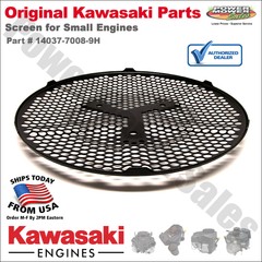 Genuine OEM Kawasaki Screen for Small Engines / FR651V-AS00, 14037-7008-9H