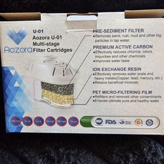 Aozora Water Filter Replacement for Pitcher 4 Stages Filtration 2 Pack U-01