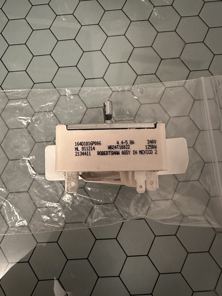 New WS01F01649 WB24T10022 GE Range Infinite Switch Small 6” Element