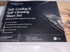 Miracle Made Sheet Set KING Luxe Self-Cooling Self-Cleaning -white- NWT