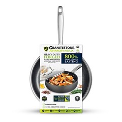 Granitestone Armor Max 4 Qt Hard Anodized Heavy Duty Nonstick Deep Sauté Pan