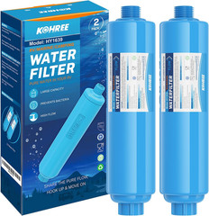 RV Water Filter, NSF Certified, Inline Water Filter Reduces Chlorine, Bad Taste,