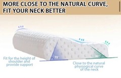 Thai Natural Latex Pillow Standard Size,Removable Breathable Cover, Medium Firm