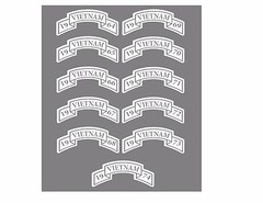VIETNAM TAB (Choose Your Year of Service) WINDOW VINYL DECAL