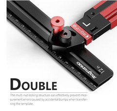 Stair Tread Template Tool Aluminum Alloy Stair Tread Jig for Accurate Green Blk