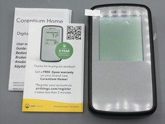 Airthings Corentium Home 223 Digital Radon Detector, Black/Gray, portable