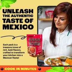EZ Bombs Birria Bomb Seasoning, 1 Pack – Authentic Mexican Spice Mix for Tacos,,