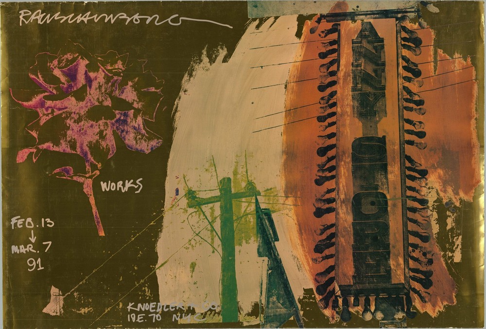 ROBERT RAUSCHENBERG Anny Store 26.5″ x 39″ Offset Lithograph 1991 Pop Art