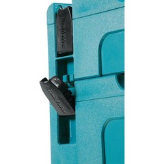 15.5 In. Large Interlocking Tool Box | Makita X Storage Portable Plastic Blue