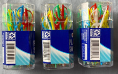 Meijer Plastic Swords Multicolor 40 Count Each Lot of 3 NEW