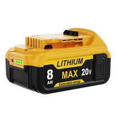 2Pack For DeWalt 20V 20 Volt Max 8.0AH Lithium Ion Battery DCB206 DCB205 DCB204