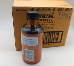 Nescafe Caramel Espresso Concentrate 10oz 6-Pack Iced Coffee Flavor