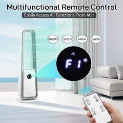 40″ Bladeless Tower Fan HEPA Air Purifier LED display w/Remote Timer Oscillating