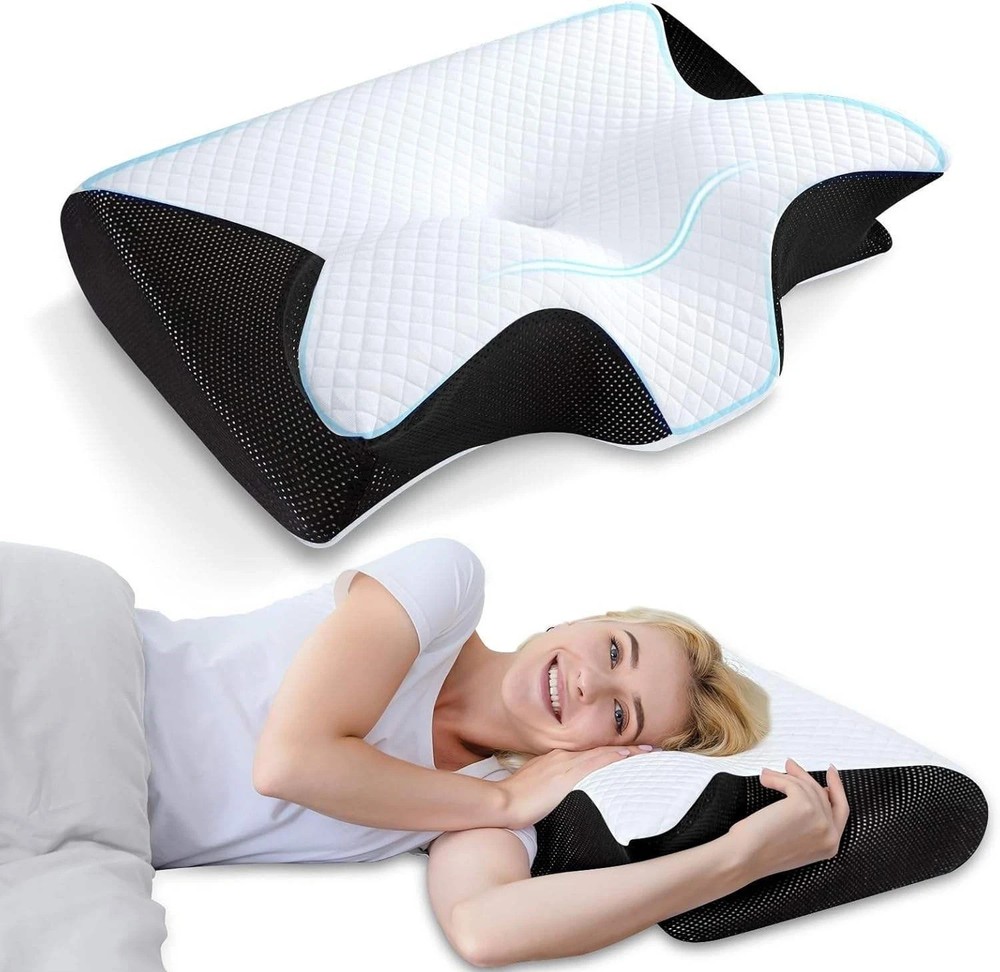 Cervical Pillow for Neck Pain Relief,Orthopedic Neck Support Pillow for Side