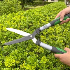 20 Inch Garden Hedge Shears Green and Black Landscape Trimming Scissor
