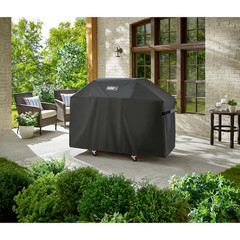 Weber Genesis 300 63-in W x 43.4-in H Black Gas Grill Cover-SALE