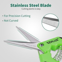 SZHLUX 3-Pack Gardening Scissors 6.5″ Pruning Shears Garden Pruners