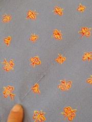 Vtg Williams Sonoma Provence Blue Red Floral Tablecloth Bees 70×102