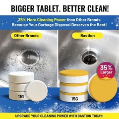 Foaming Garbage Disposal Cleaner Deodorizer Tablets – 24 Pack (1 Year Supply)