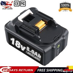 2 PCS 18V Extended Capacity 8.0Ah Battery for Makita Power Tool BL1860 BL1860B
