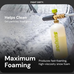 Sun Joe Premium Snow Foam Pineapple Scent Car Wash Soap & Cleaner 1 Gal FCS1G