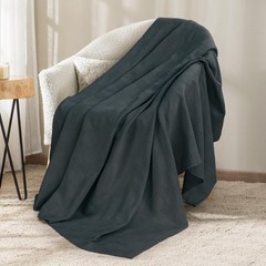 Utopia Bedding Ivory 100% Cotton Blanket [Queen Size – 90×90 Inch] 350GSM…